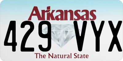 AR license plate 429VYX