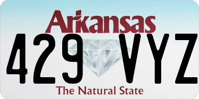 AR license plate 429VYZ