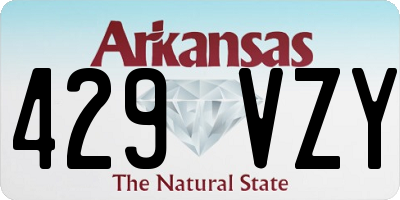 AR license plate 429VZY