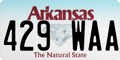 AR license plate 429WAA
