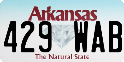 AR license plate 429WAB