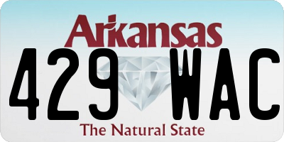 AR license plate 429WAC