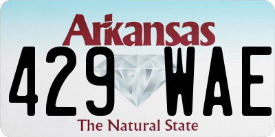AR license plate 429WAE