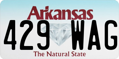 AR license plate 429WAG
