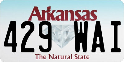 AR license plate 429WAI