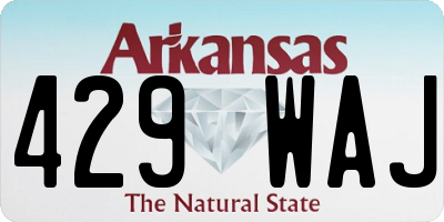 AR license plate 429WAJ
