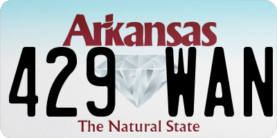 AR license plate 429WAN