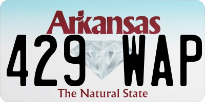 AR license plate 429WAP
