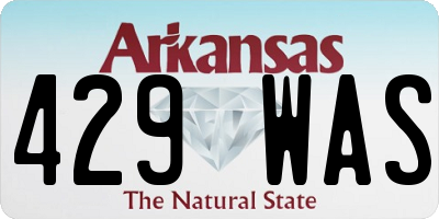 AR license plate 429WAS