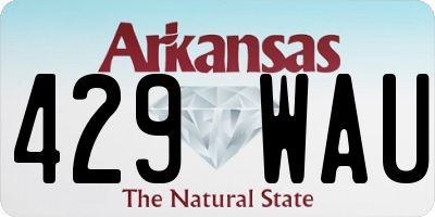 AR license plate 429WAU