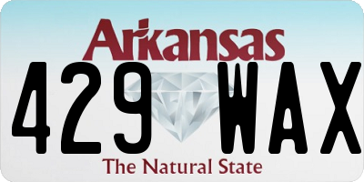 AR license plate 429WAX