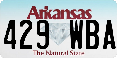 AR license plate 429WBA