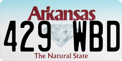 AR license plate 429WBD