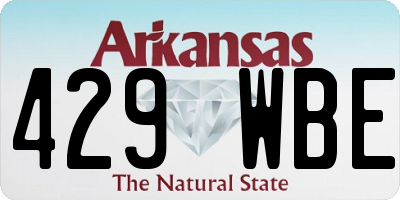 AR license plate 429WBE