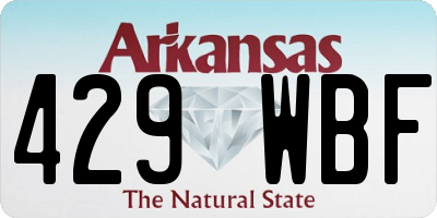 AR license plate 429WBF