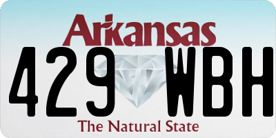 AR license plate 429WBH