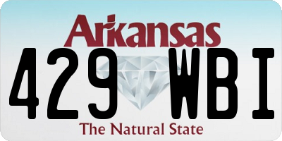 AR license plate 429WBI