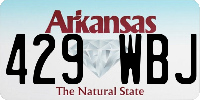 AR license plate 429WBJ