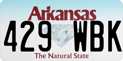 AR license plate 429WBK