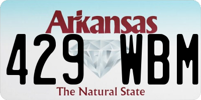AR license plate 429WBM
