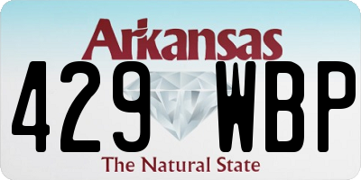 AR license plate 429WBP