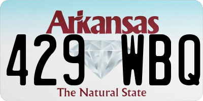 AR license plate 429WBQ