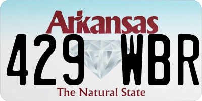 AR license plate 429WBR