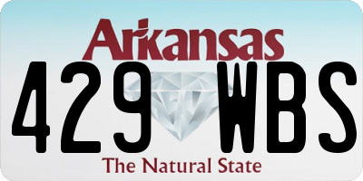 AR license plate 429WBS