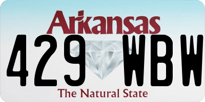 AR license plate 429WBW