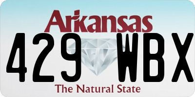 AR license plate 429WBX