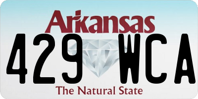 AR license plate 429WCA