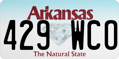 AR license plate 429WCO