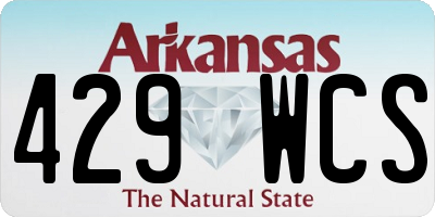 AR license plate 429WCS