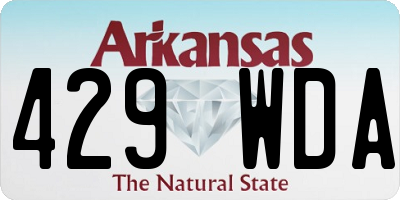 AR license plate 429WDA