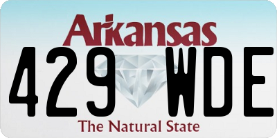 AR license plate 429WDE