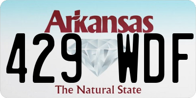 AR license plate 429WDF