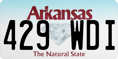 AR license plate 429WDI