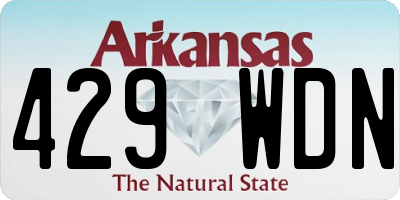 AR license plate 429WDN