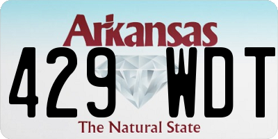 AR license plate 429WDT