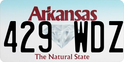 AR license plate 429WDZ