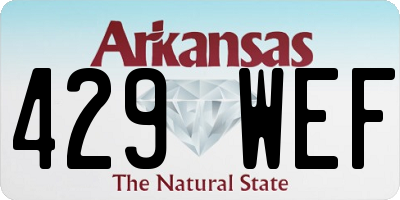 AR license plate 429WEF