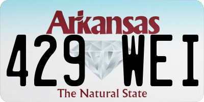 AR license plate 429WEI