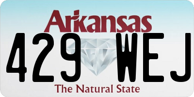 AR license plate 429WEJ