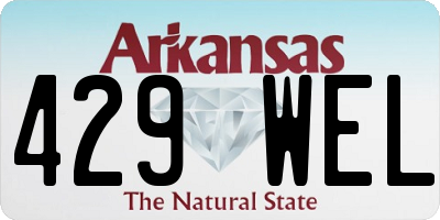 AR license plate 429WEL