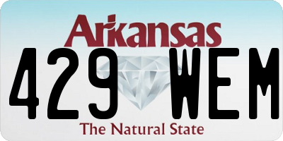 AR license plate 429WEM