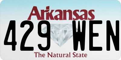 AR license plate 429WEN