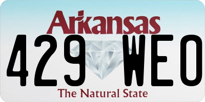 AR license plate 429WEO