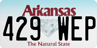 AR license plate 429WEP