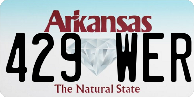 AR license plate 429WER