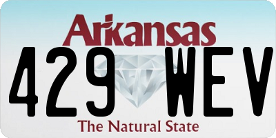 AR license plate 429WEV